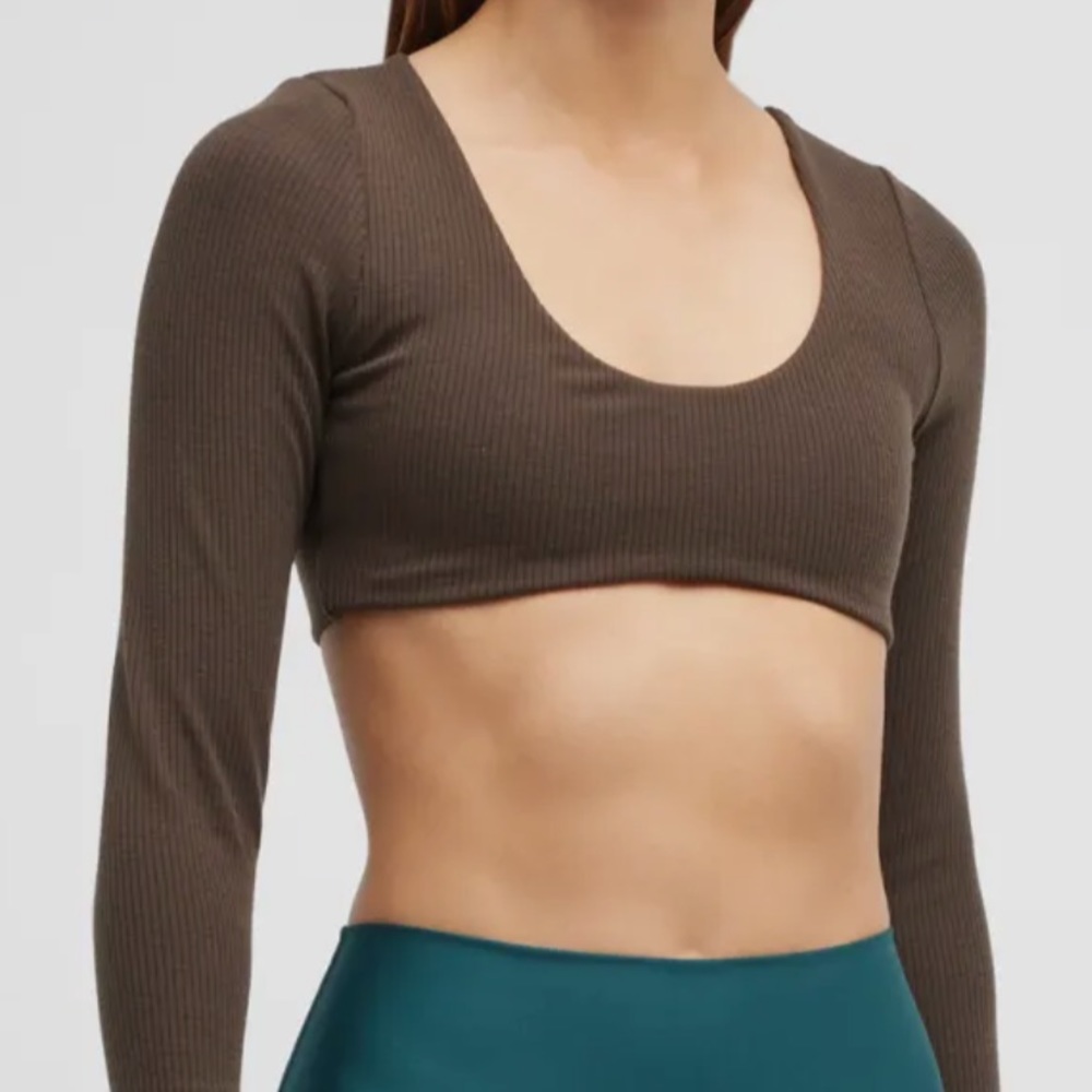Alo Yoga Ribbed Defined Long Sleeve Bra